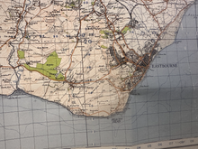 Charger l'image dans la galerie, Original WW2 British Army GSGS OS Map of Great Britain - Brighton & Eastbourne - The Militaria Shop