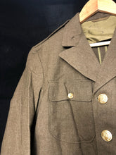 Lade das Bild in den Galerie-Viewer, Original WW2 US Army Class A Dress Jacket 1940 - Private Ryan Prop - 38" - The Militaria Shop