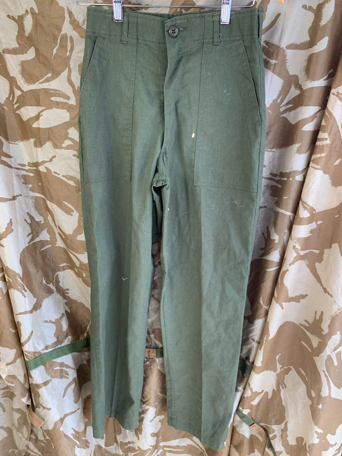 Genuine US Army Vintage OG-507 Olive Green OG Combat Trousers - Size 28x29