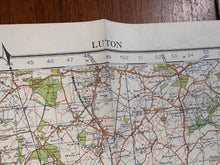 Charger l'image dans la galerie, Original WW2 British Army GSGS OS Map of England - Luton - The Militaria Shop