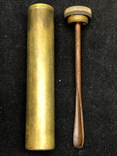 Load image into Gallery viewer, Original WW1 British Army SMLE Enfield Brass Oil Bottle - H.J&S Maker Marked - The Militaria Shop