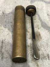 Load image into Gallery viewer, Original WW1 British Army SMLE Enfield Brass Oil Bottle - EFD Marked - The Militaria Shop