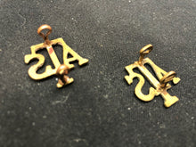 Load image into Gallery viewer, Original WW2 British Army Brass Shoulder Title Pair - ATS - The Militaria Shop
