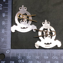Lade das Bild in den Galerie-Viewer, Genuine British Army Adjutant Generals Corps Collar Badges Pair - The Militaria Shop