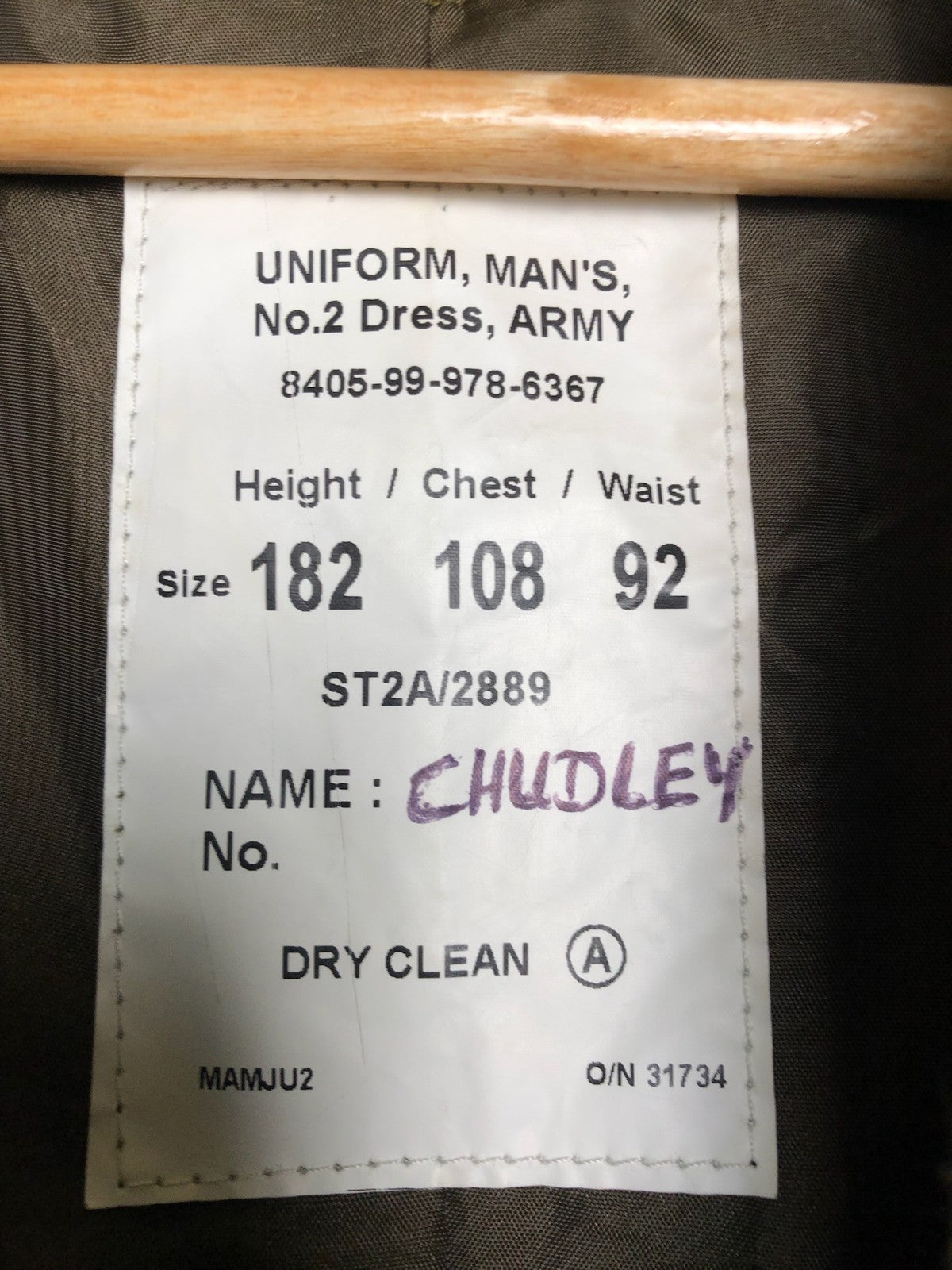 British Army Grade 1 No.2 Dress Uniform Jacket - PT Corps - Size 182/108/92 - The Militaria Shop