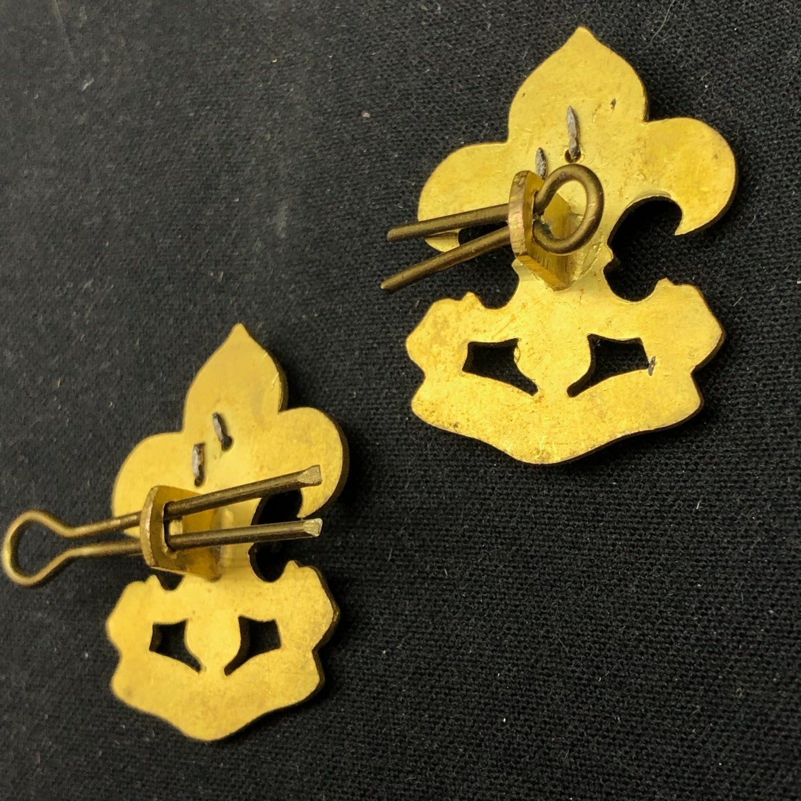 Original British Collar Badge Pair - King's Regiment - The Militaria Shop