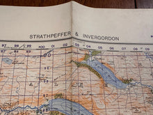 Load image into Gallery viewer, Original WW2 British Army GSGS Map of Scotland - Strathpeffer & Invergordon - The Militaria Shop