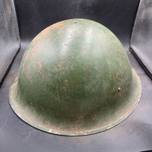 Load image into Gallery viewer, Original British/Canadian Army WW2 Mk3 Turtle High Rivet Combat Steel Helmet - The Militaria Shop