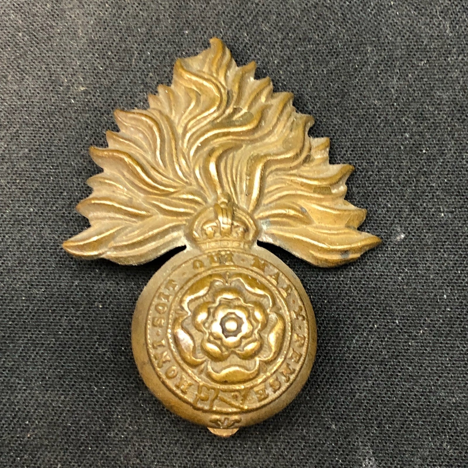 Original WW2 British Army Cap Badge - Royal Fusiliers - The Militaria Shop