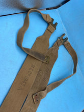 Load image into Gallery viewer, Original Pair of British Army 37 Pattern Khaki Canvas L-Straps - The Militaria Shop