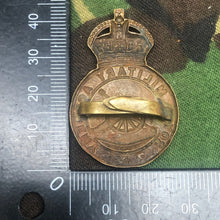 Load image into Gallery viewer, Original WW1 British Army Cap Badge - Royal Military Academy - The Militaria Shop