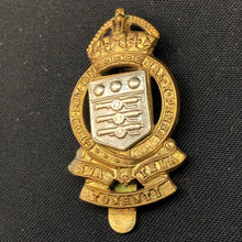 Lade das Bild in den Galerie-Viewer, Genuine WW2 British Army Brass Cap Badge - Royal Army Ordnance Corps - The Militaria Shop