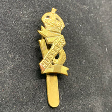 Load image into Gallery viewer, Original WW1 British Army Cap Badge - 13th Hussars - The Militaria Shop