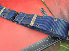 Lade das Bild in den Galerie-Viewer, Interesting Large Size Blue Canvas Military Belt in Good Condition - Approx 44" - The Militaria Shop