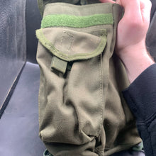 Load image into Gallery viewer, Genuine British Army Surplus OD Green Gas Mask Bag Haversack - The Militaria Shop