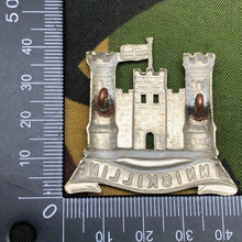 Load image into Gallery viewer, Original British Army WW2 Cap Badge - 6th (Inniskilling) Dragoons - The Militaria Shop