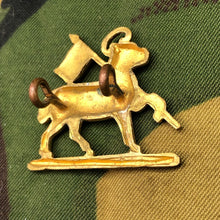 Load image into Gallery viewer, Original British Army WW2 Collar Badge - Queen's Royal Regiment (West Surrey) - The Militaria Shop