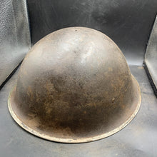 Load image into Gallery viewer, Original British/Canadian Army WW2 Mk3 Turtle High Rivet Combat Steel Helmet - The Militaria Shop