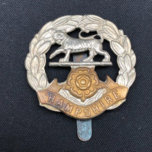 Load image into Gallery viewer, Genuine British Army WW2 Hampshire Regiment Cap Badge - The Militaria Shop