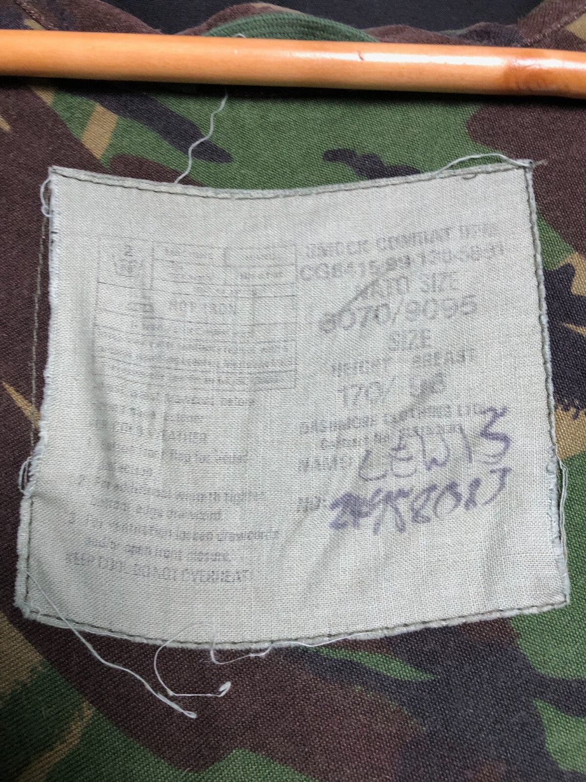 Genuine British Army DPM Camouflages Combat Smock - Size 170/96 - The Militaria Shop