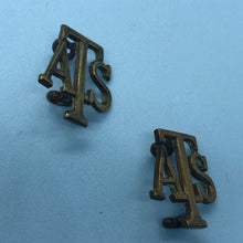 Load image into Gallery viewer, Genuine British Army Auxiliary Territorial Service ATS Collar Badges Pair - The Militaria Shop