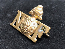 Load image into Gallery viewer, Original WW2 British Army Royal Northumberland Fusiliers Shoulder Titles - The Militaria Shop