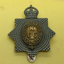 Load image into Gallery viewer, Original WW1 British Army Cap Badge - 1st King's Dragoon Guards - The Militaria Shop