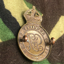 Load image into Gallery viewer, Original WW1 British Army Cap Badge - Royal Military College, Sandhurst - The Militaria Shop
