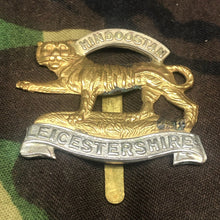 Load image into Gallery viewer, Original WW2 British Army Cap Badge - Leicestershire Regiment - The Militaria Shop