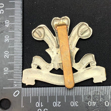 Load image into Gallery viewer, Original British Army WW2 The Royal Hussars Cap Badge - The Militaria Shop