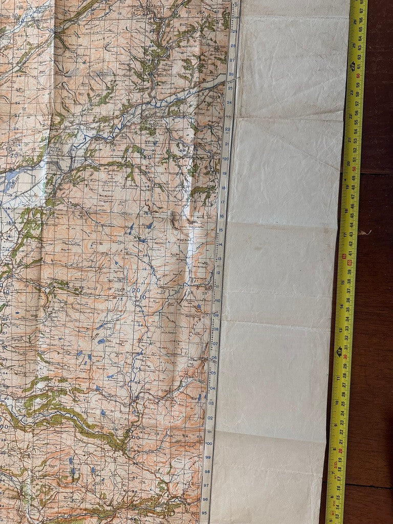 Original WW2 British Army OS Map of Great Britain - Barmouth & Aberystwyth - The Militaria Shop