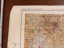 Load image into Gallery viewer, Original WW2 British Army RAF Navy Base Map of England - Midlands - Birmingham - The Militaria Shop