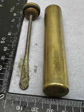 Load image into Gallery viewer, Original WW1 British Army SMLE Enfield Brass Oil Bottle - The Militaria Shop
