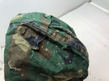 Load image into Gallery viewer, Original US Army Vietnam War Era M1 Camo Helmet Cover - Local Find - Combat Worn - The Militaria Shop