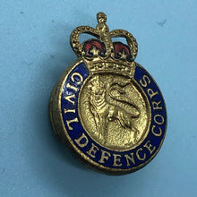 Load image into Gallery viewer, Original British Army Lapel Pin - Civil Defence Corps - The Militaria Shop