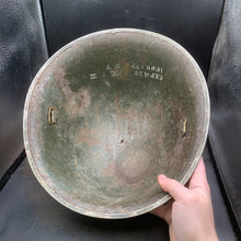 Charger l'image dans la galerie, Original WW2 British/Canadian Army Mk3 Turtle Combat Helmet - The Militaria Shop