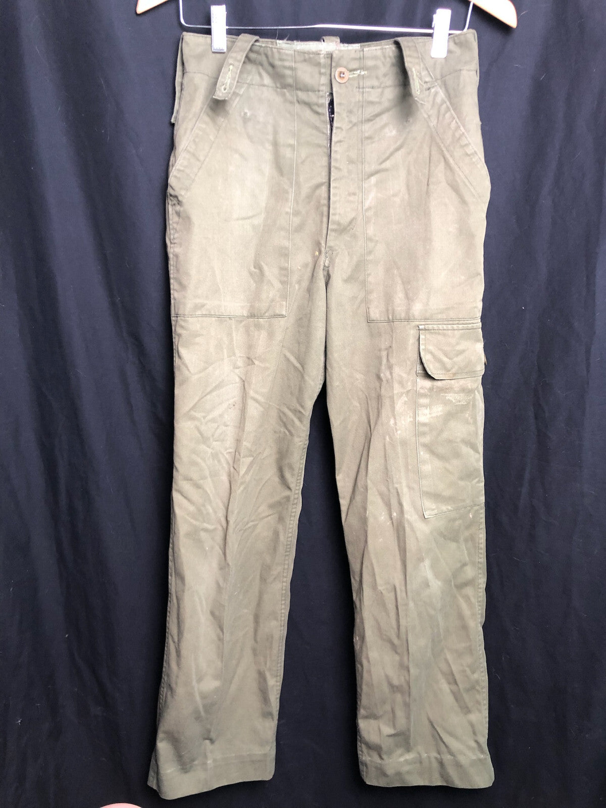British Army OD Green Lightweight Combat Trousers - Size 28" Waist - The Militaria Shop