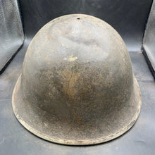 Load image into Gallery viewer, Original British/Canadian Army WW2 Mk3 Turtle High Rivet Combat Steel Helmet - The Militaria Shop