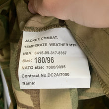 Load image into Gallery viewer, Genuine British Army MTP Combat Jacket Temperate Weather NEW - Size 180/96 - The Militaria Shop