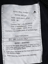 Load image into Gallery viewer, Original British Army Royal Welsh Regiment Beret - Size 55cm - The Militaria Shop