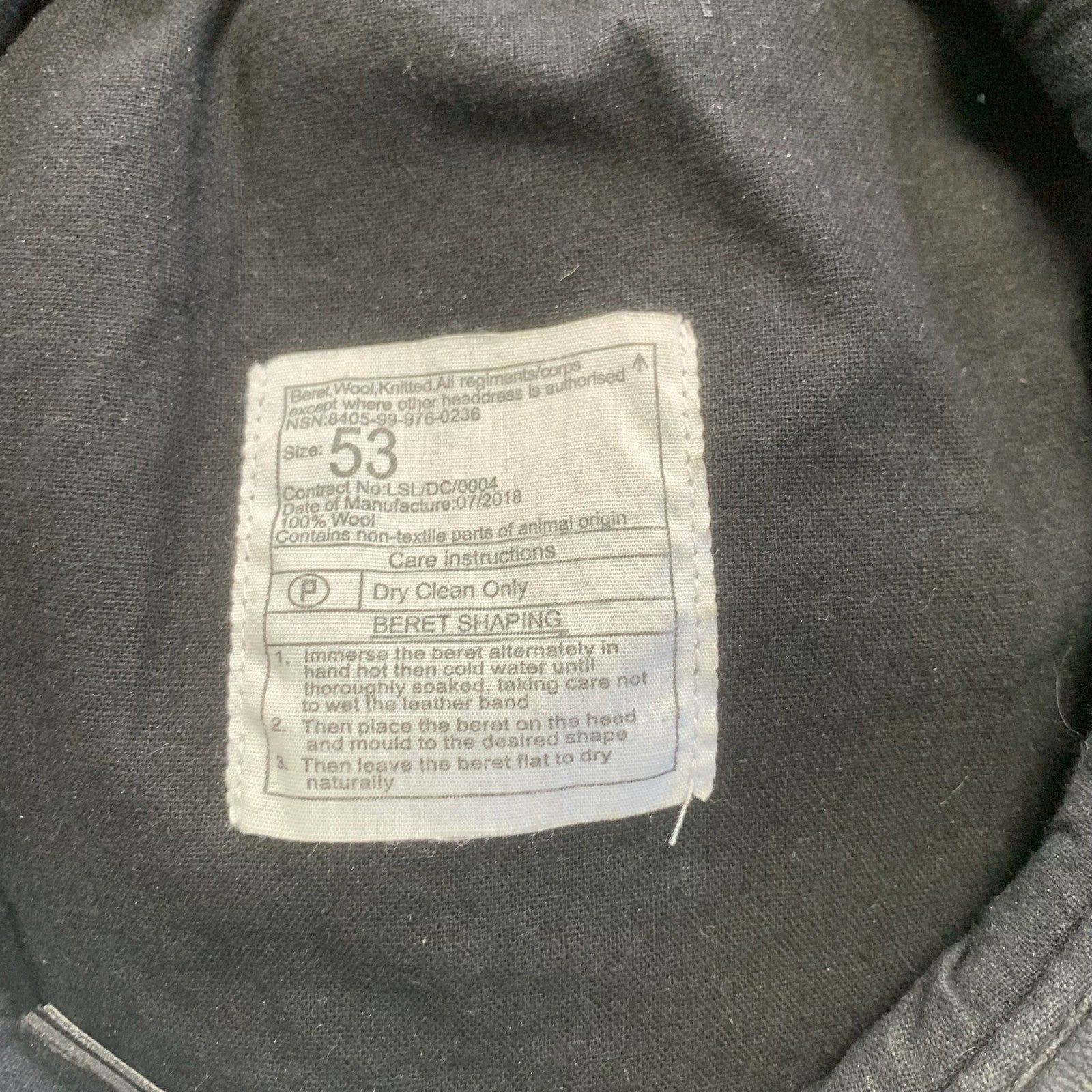 Genuine British Army Forces All Regiment Wool Beret - Size 53 - The Militaria Shop