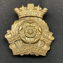 Load image into Gallery viewer, Original WW1 British Army Regimental Cap Badge - Duke of Lancasters Own Yeomanry - The Militaria Shop