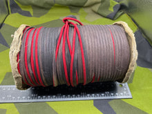 Load image into Gallery viewer, Original WW2 US Army Artillery Red Cap Cord on Huge Roll - The Militaria Shop