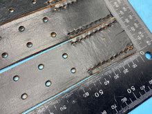 Load image into Gallery viewer, WW2 German Army belt leather fastening strip. Black Leather Reproduction - The Militaria Shop