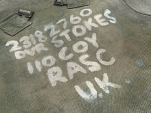 Load image into Gallery viewer, Original WW2 British Army 37 Pattern Large Pack - Named - RASC - The Militaria Shop