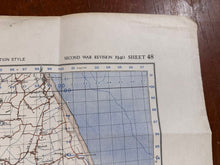 Load image into Gallery viewer, Original WW2 British Army GSGS OS Map England - Horncastel & Skegness - The Militaria Shop