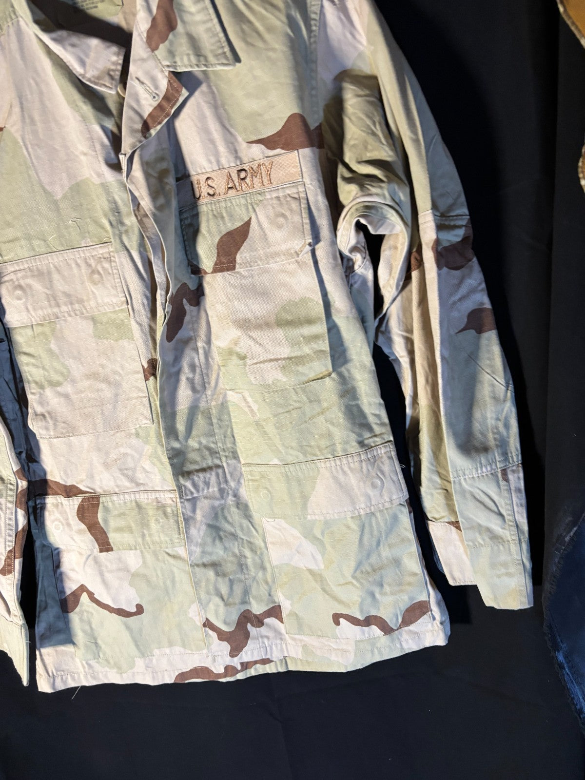Gulf War US Army DCU Camouflaged Combat Field Coat/Jacket - Small/Short - The Militaria Shop