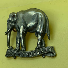 Load image into Gallery viewer, Original WW1 British Army Cap Badge - 19th Alexandra Princess of Wales Hussars - The Militaria Shop
