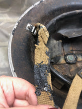 Load image into Gallery viewer, Original WW2 British Home Front Warden Helmet - Complete with Liner & Chinstrap - The Militaria Shop
