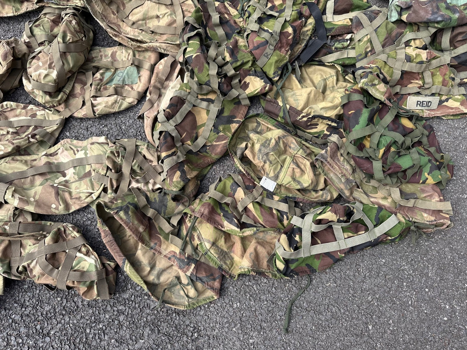 DEALER BULK LOT - 26x MTP 24x DPM Camouflaged Covers Mk6 Mk7 Mixed Sizes - The Militaria Shop